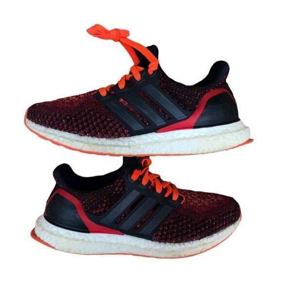 RARE 2016 Adidas UltraBoost 2.0 Black Solar Red Size 4.5 - Picture 3 of 16